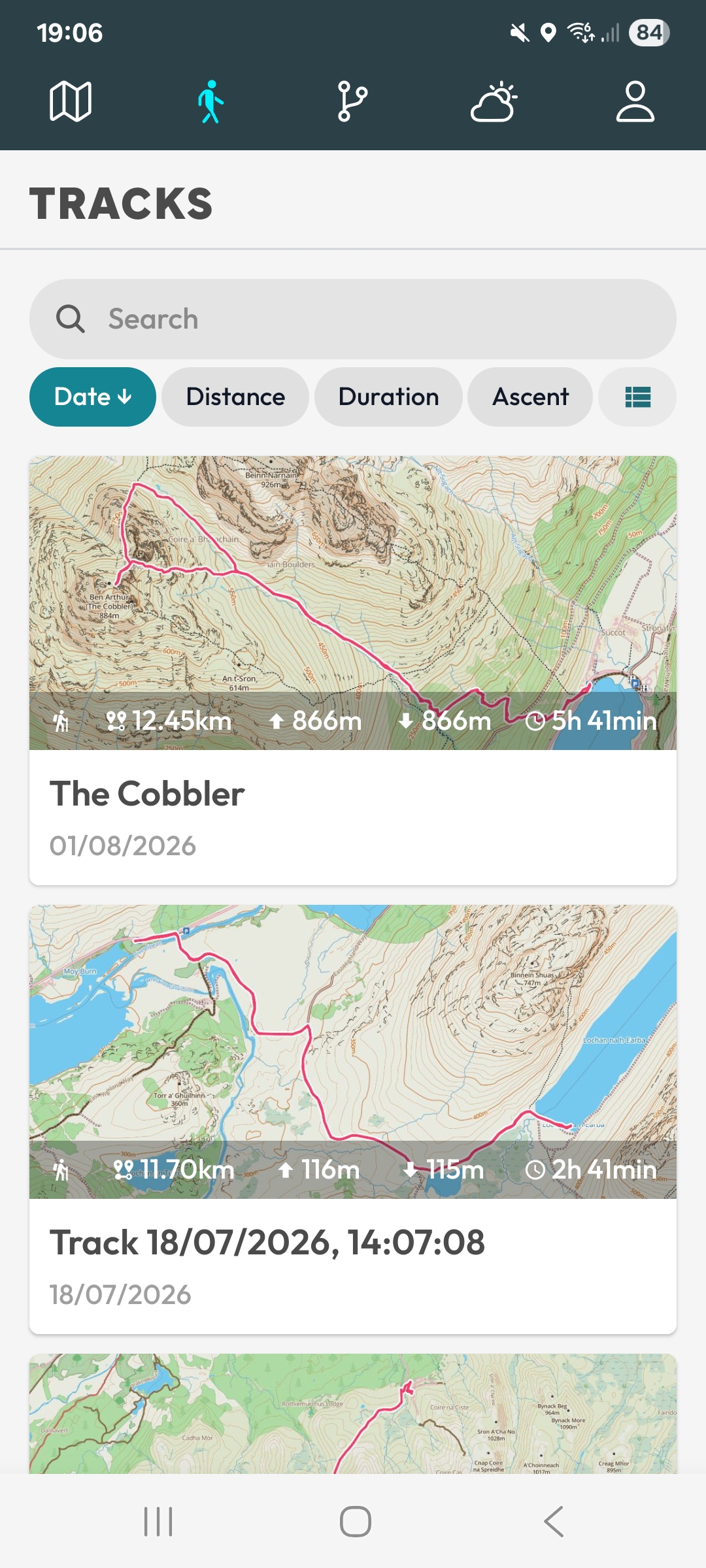 Mountain weather forecast for a named summit